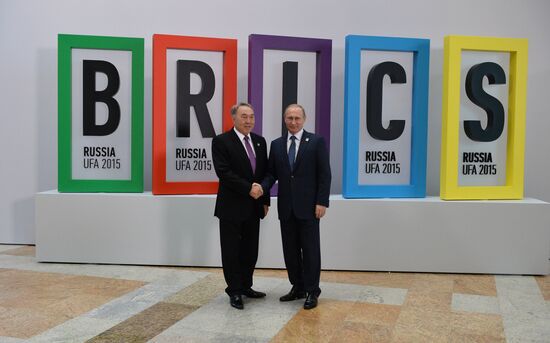 Welcome ceremony by President of the Russian Federation Vladimir Putin for the leaders of the invited states