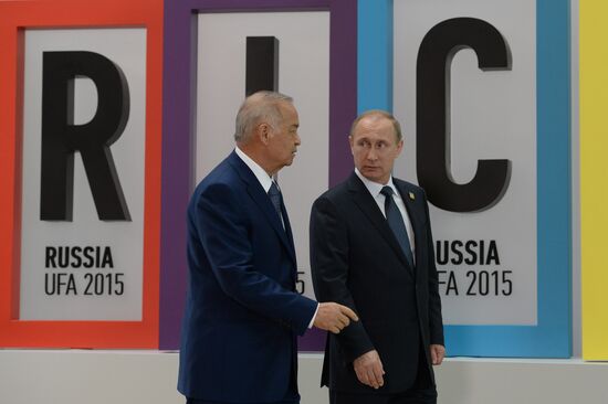 Welcome ceremony by President of the Russian Federation Vladimir Putin for the leaders of the invited states