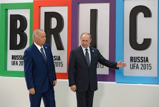 Welcome ceremony by President of the Russian Federation Vladimir Putin for the leaders of the invited states