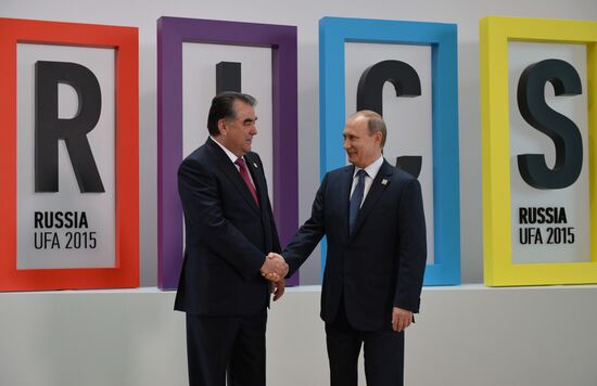 Welcome ceremony by President of the Russian Federation Vladimir Putin for the leaders of the invited states