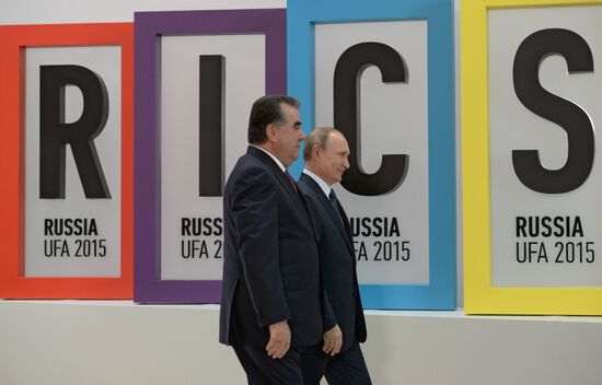 Welcome ceremony by President of the Russian Federation Vladimir Putin for the leaders of the invited states