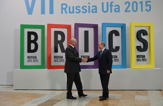 Welcome ceremony by President of the Russian Federation Vladimir Putin for the leaders of the invited states