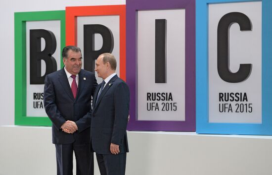 Welcome ceremony by President of the Russian Federation Vladimir Putin for the leaders of the invited states