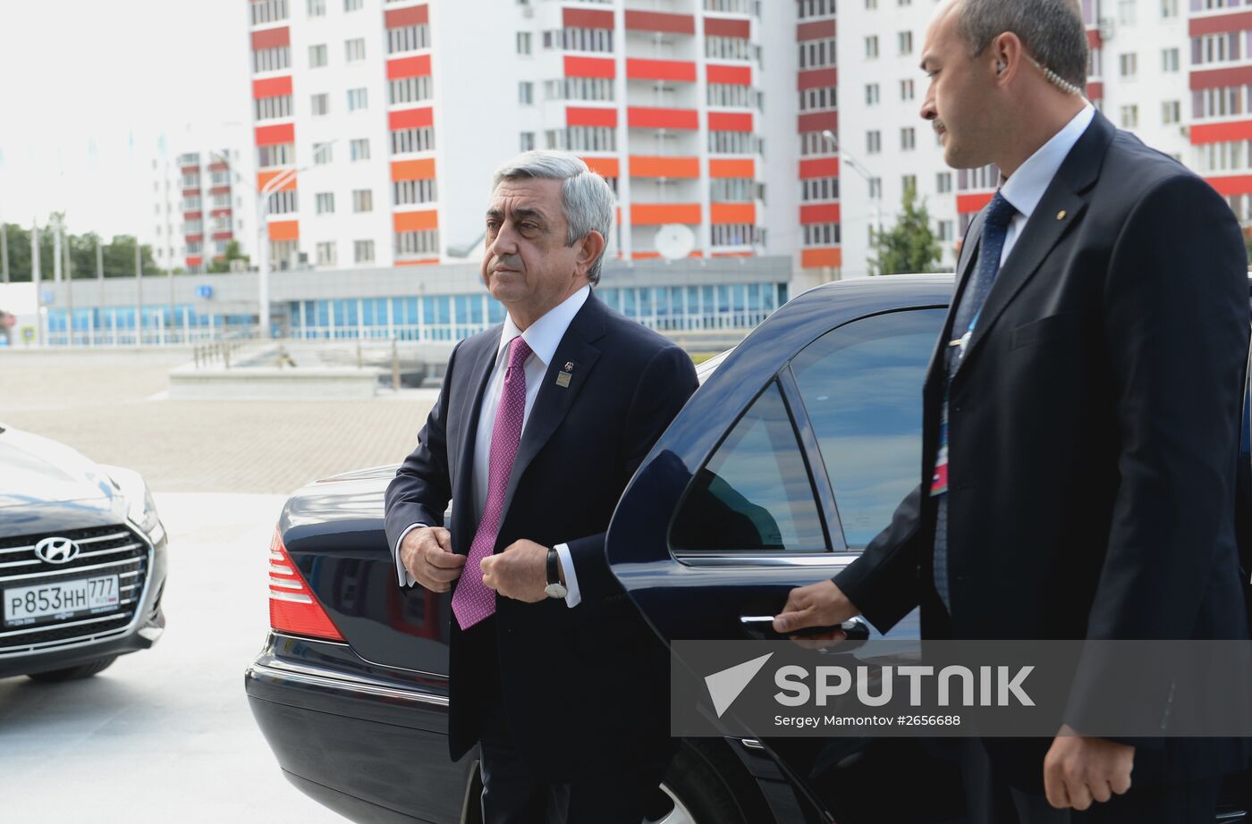 Welcome ceremony by President of the Russian Federation Vladimir Putin for the leaders of the invited states