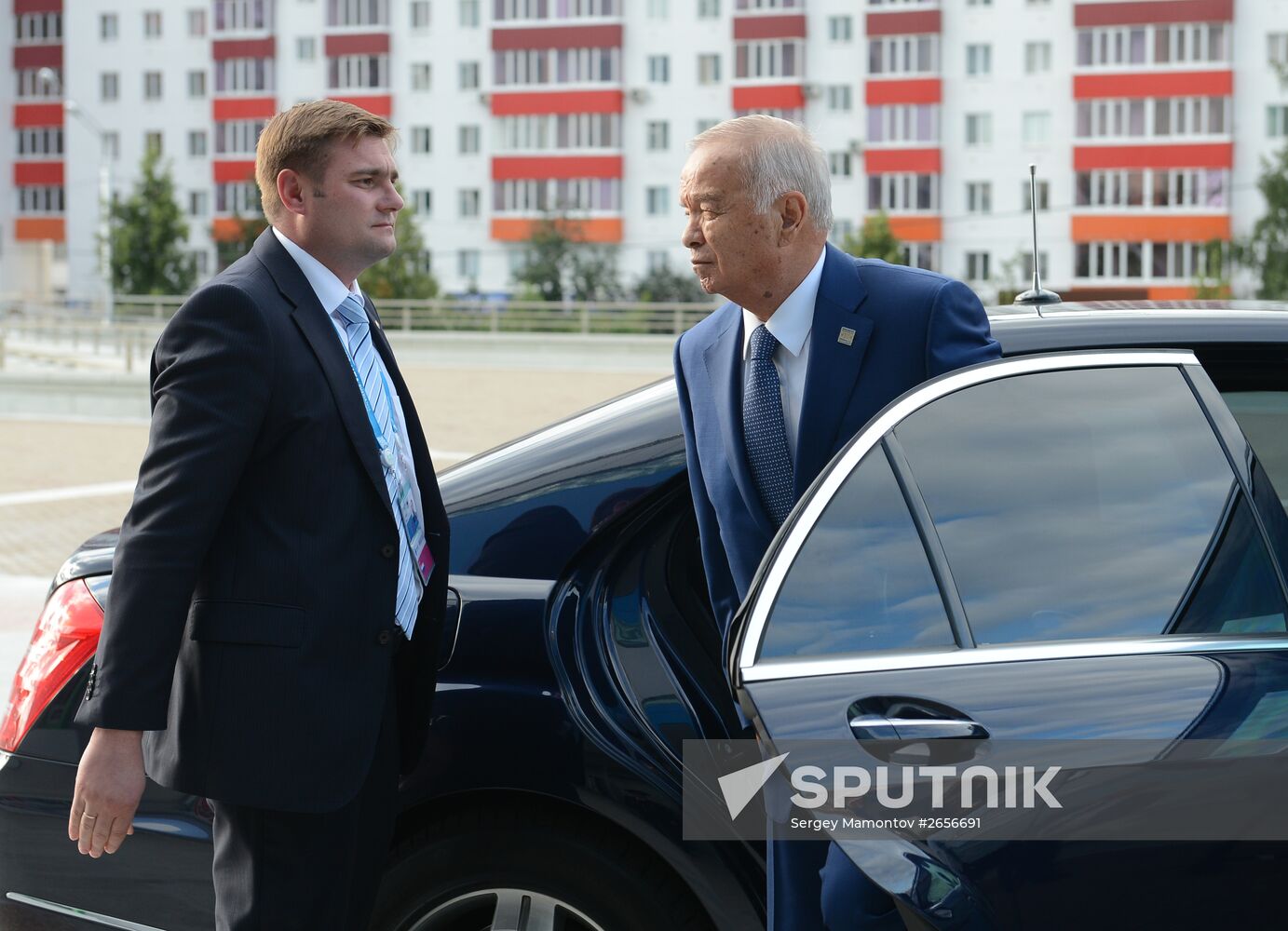 Welcome ceremony by President of the Russian Federation Vladimir Putin for the leaders of the invited states