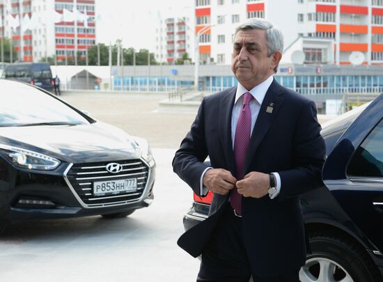 Welcome ceremony by President of the Russian Federation Vladimir Putin for the leaders of the invited states