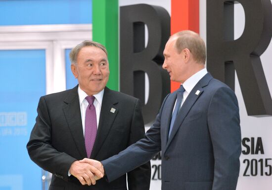 Welcome ceremony by President of the Russian Federation Vladimir Putin for the leaders of the invited states