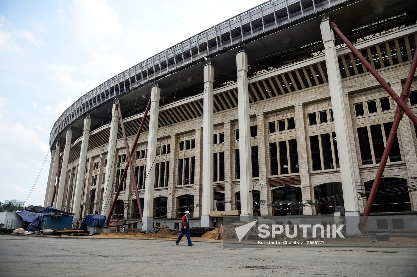 Luzhniki Arena construction