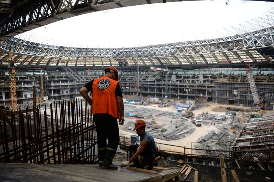 Luzhniki Arena construction