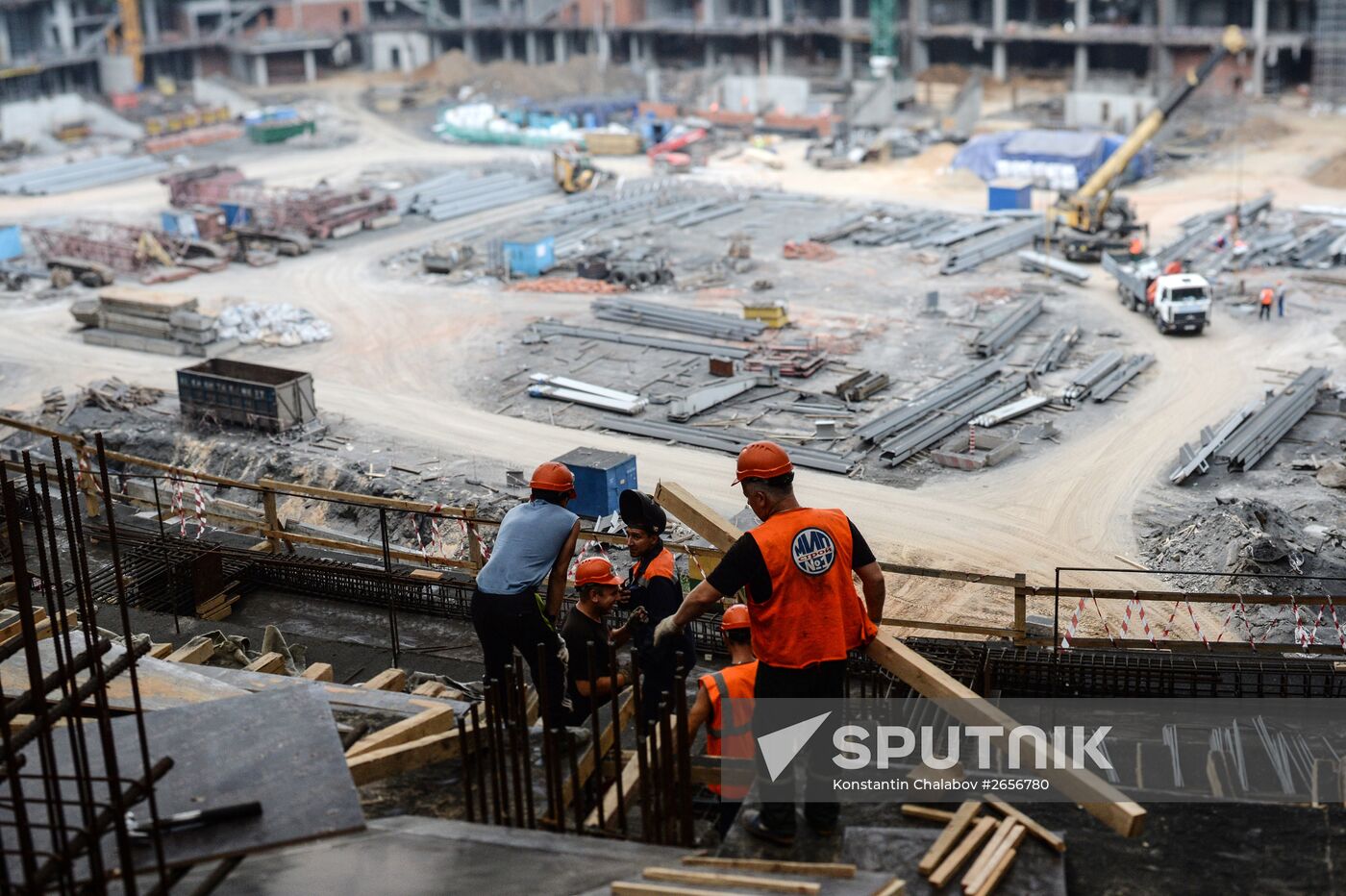 Luzhniki Arena construction