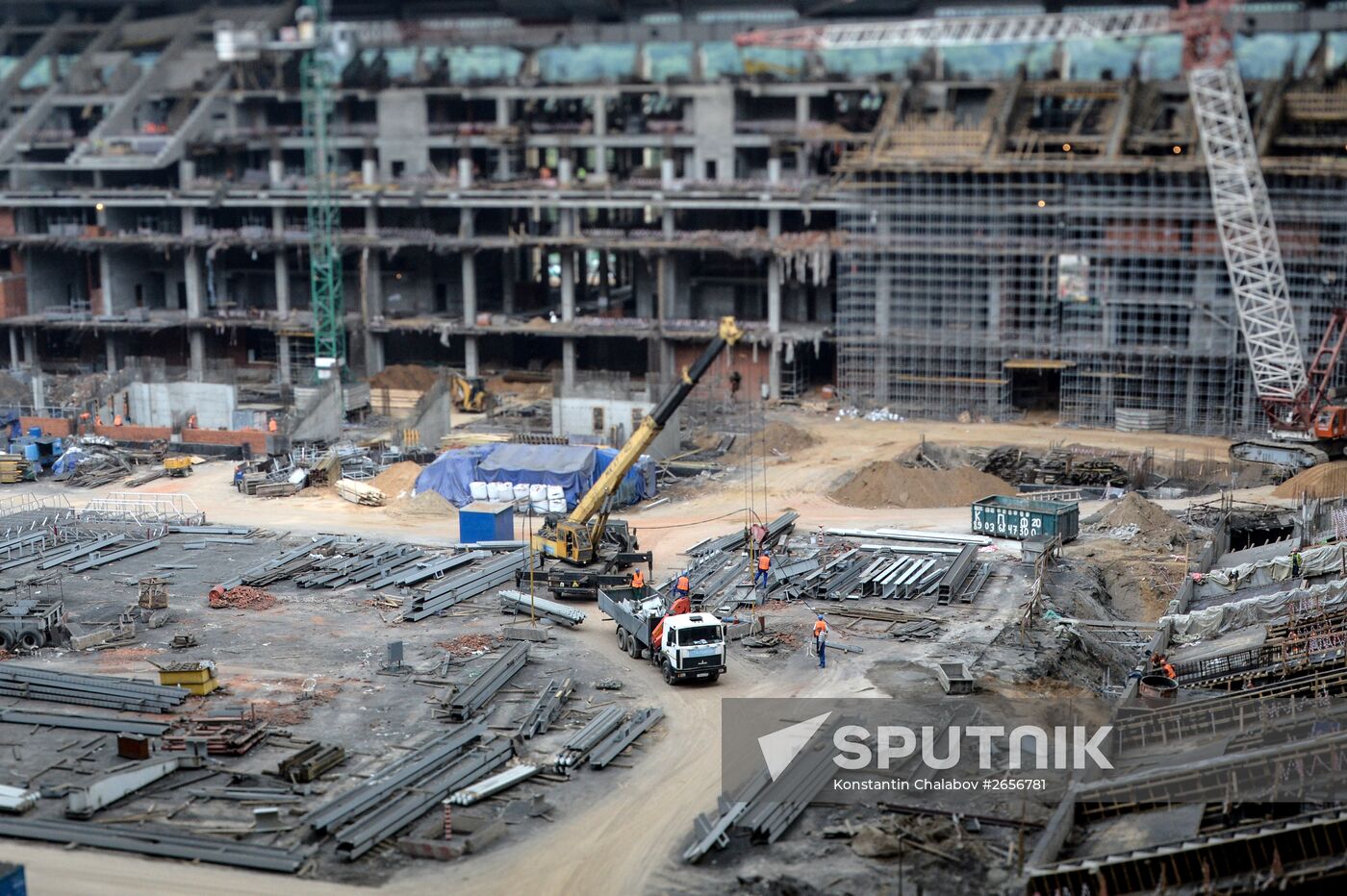 Luzhniki Arena construction