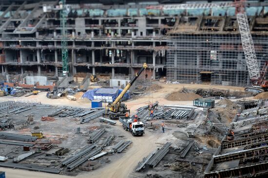 Luzhniki Arena construction
