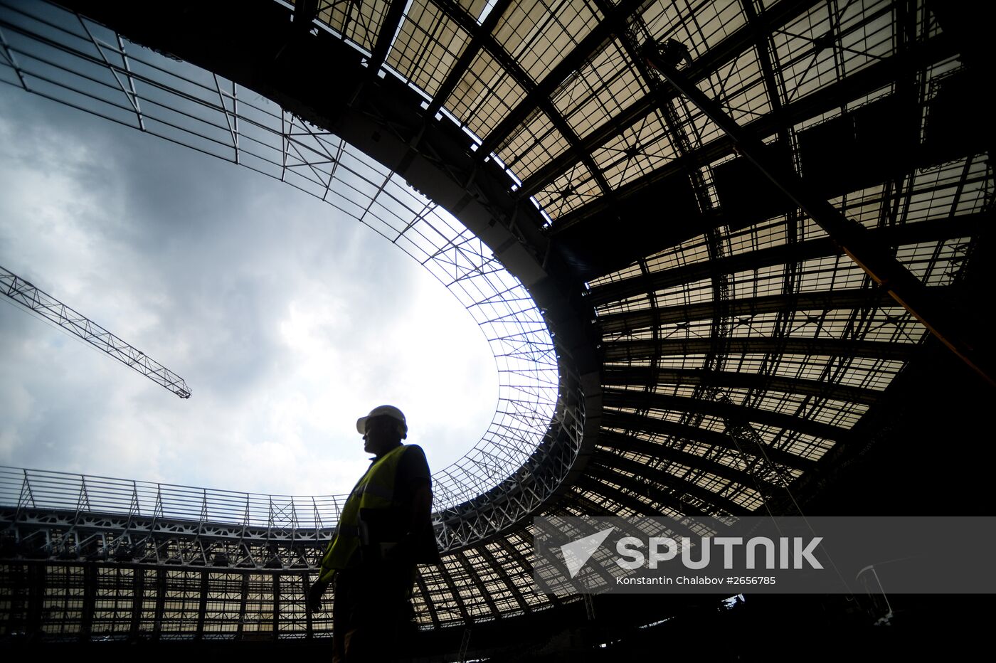 Luzhniki Arena construction