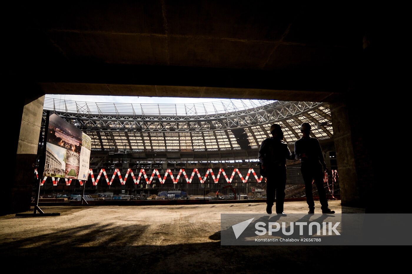 Luzhniki Arena construction