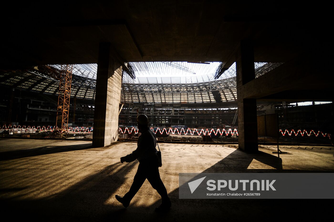 Luzhniki Arena construction