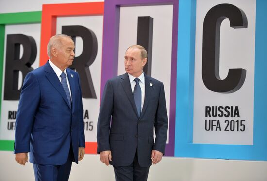 Welcome ceremony by President of the Russian Federation Vladimir Putin for the leaders of the invited states