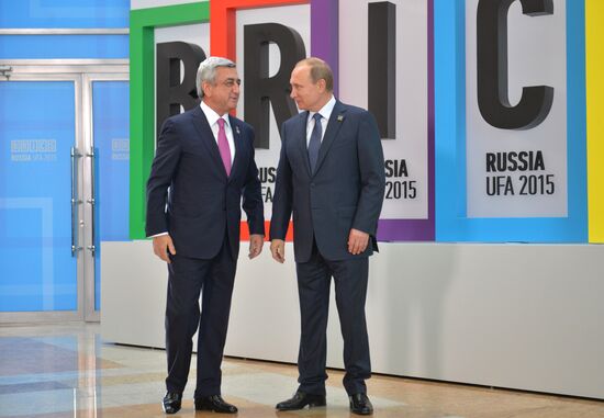 Welcome ceremony by President of the Russian Federation Vladimir Putin for the leaders of the invited states