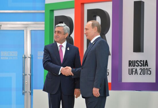 Welcome ceremony by President of the Russian Federation Vladimir Putin for the leaders of the invited states