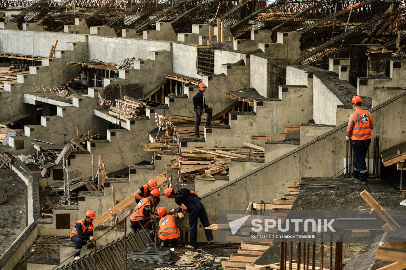 Luzhniki Arena construction
