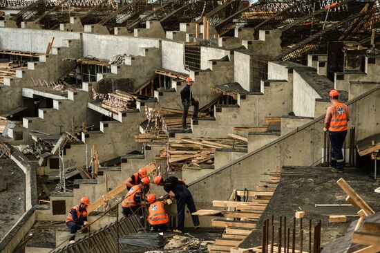 Luzhniki Arena construction