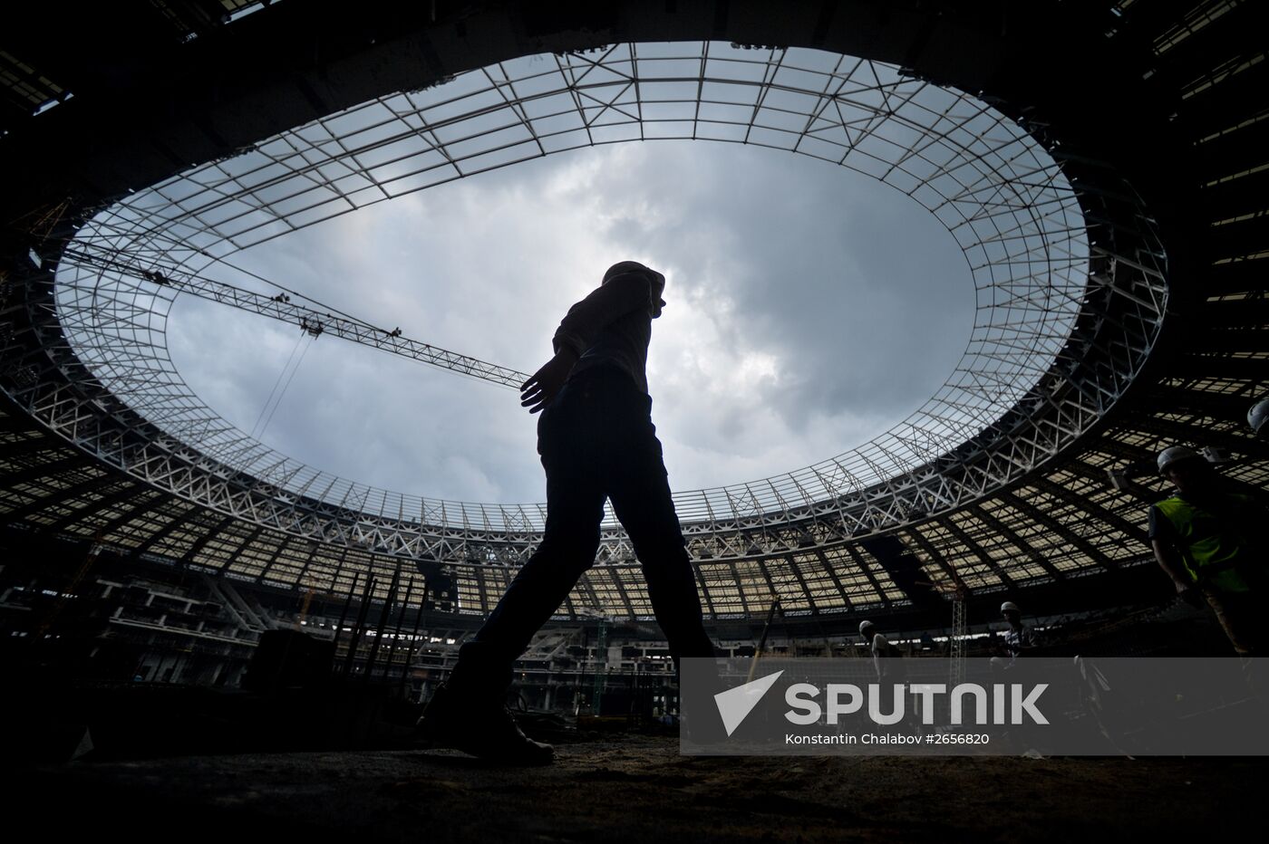 Luzhniki Arena construction