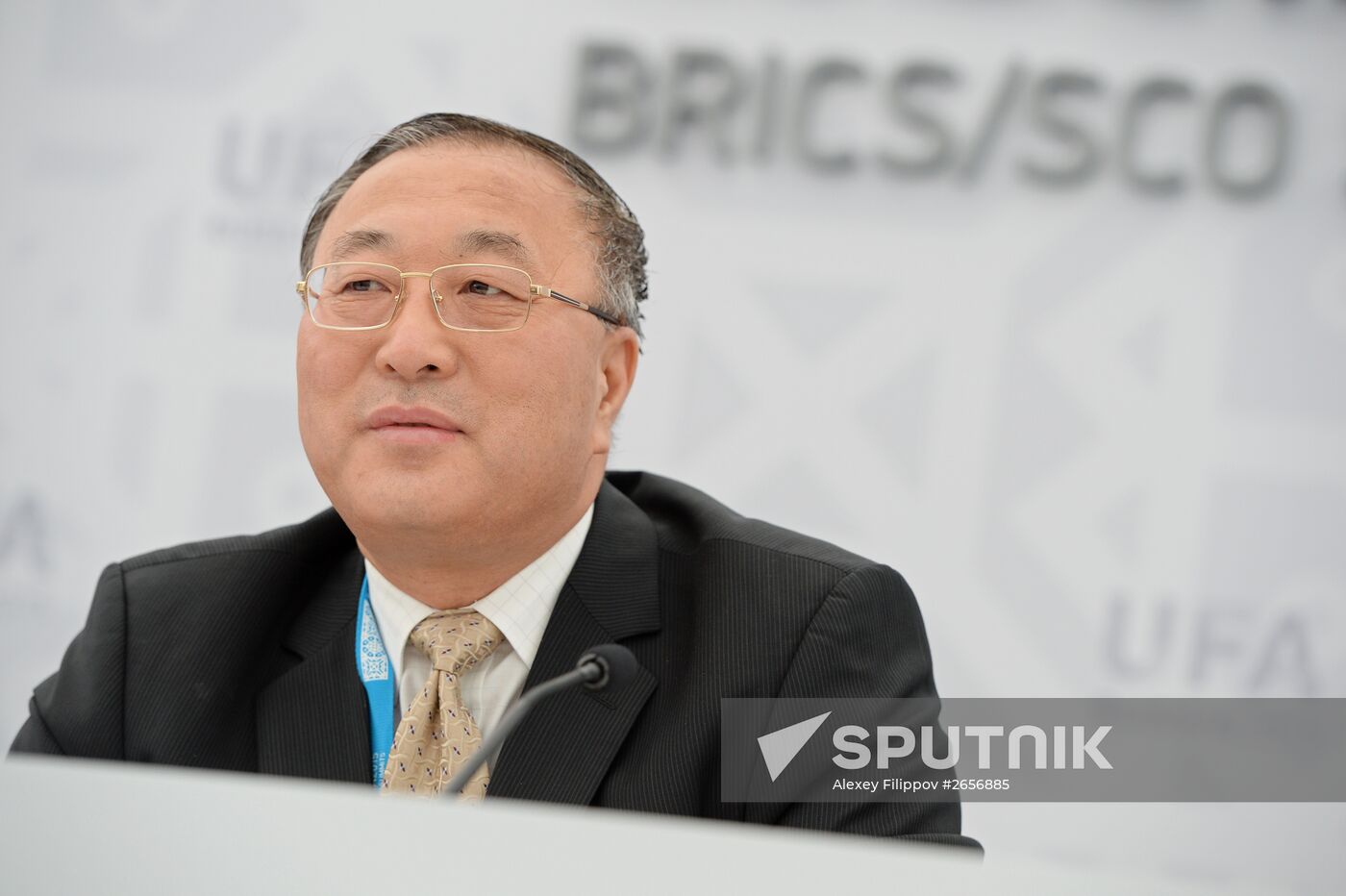 Director of Chinese Foreign Ministry's International Economic Affairs Department Zhang Jun at briefing
