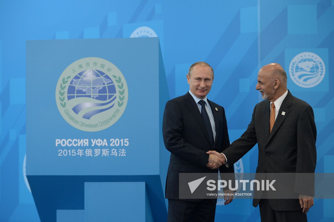 Welcome ceremony by President of the Russian Federation Vladimir Putin for the SCO heads of state