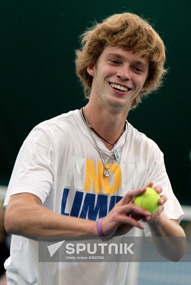 Tennis. Davis Cup. Russia vs Spain. Training sessions