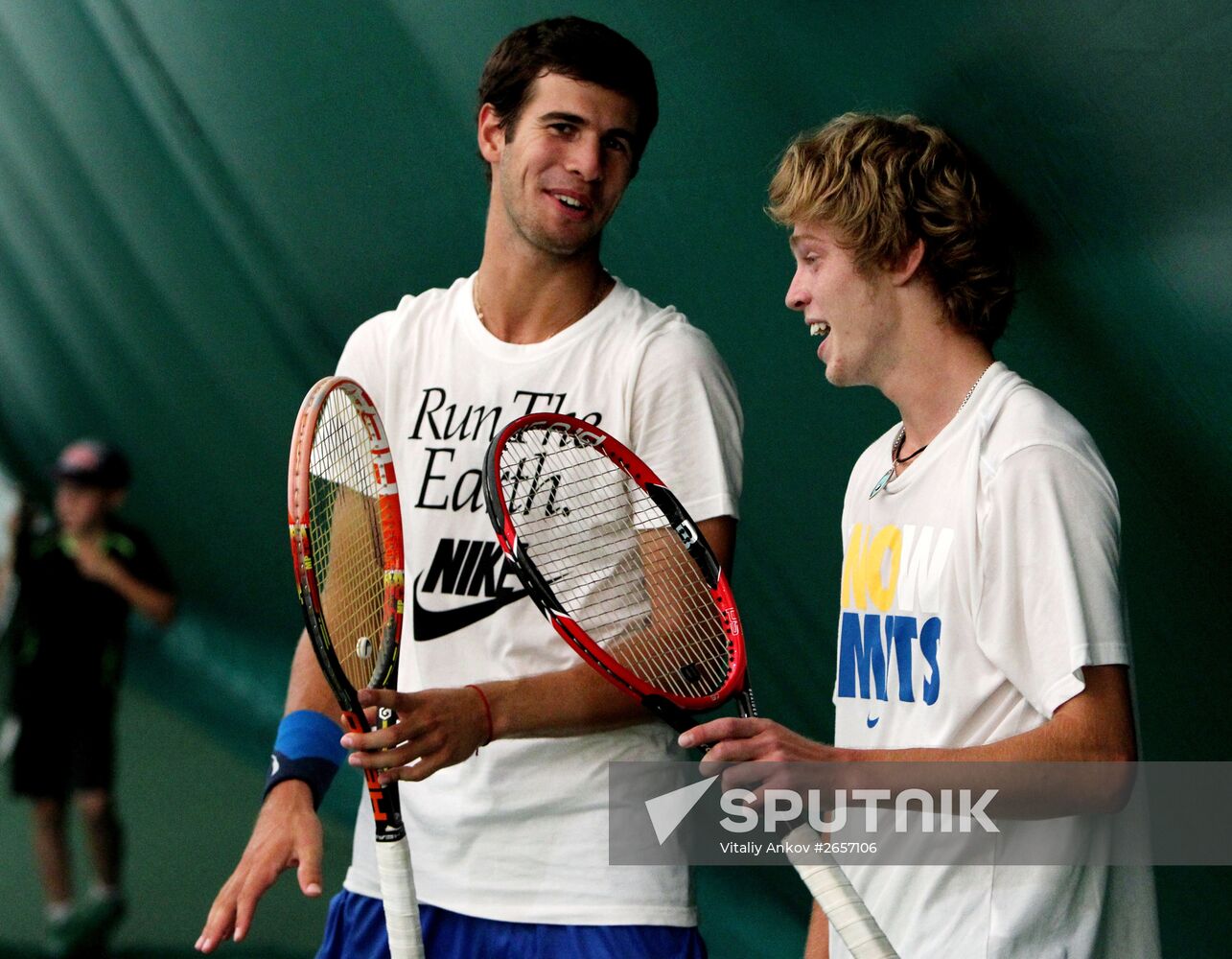 Tennis. Davis Cup. Russia vs Spain. Training sessions