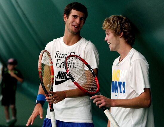 Tennis. Davis Cup. Russia vs Spain. Training sessions