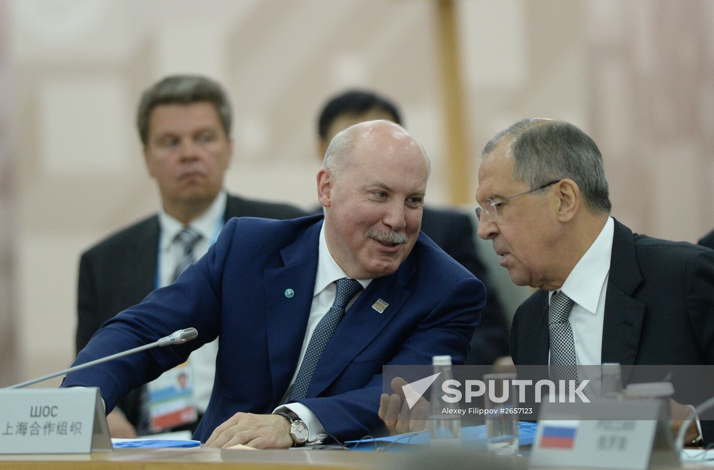 Signing of joint documents following the SCO Heads of State Council Meeting