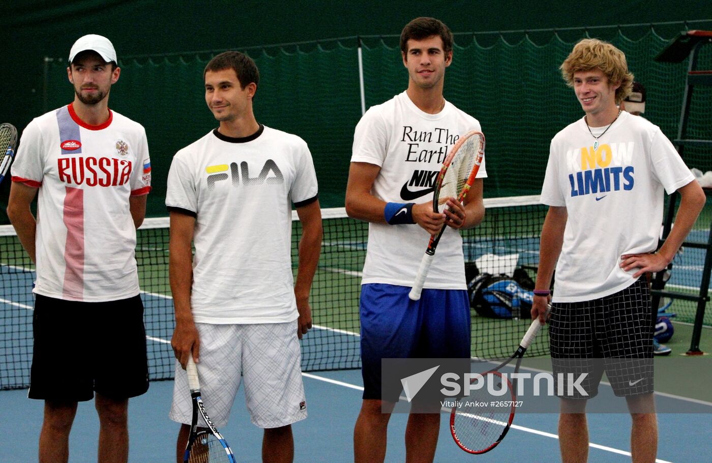 Tennis. Davis Cup. Russia vs Spain. Training sessions