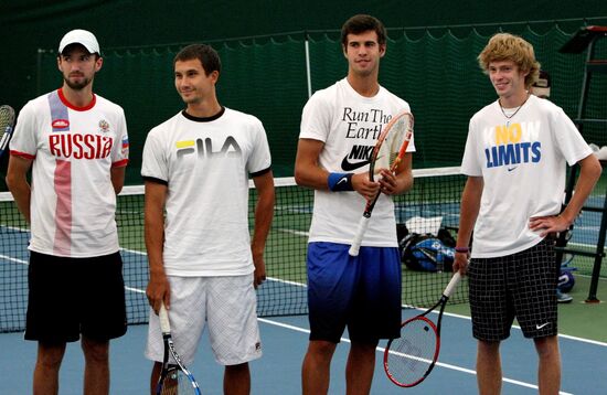 Tennis. Davis Cup. Russia vs Spain. Training sessions