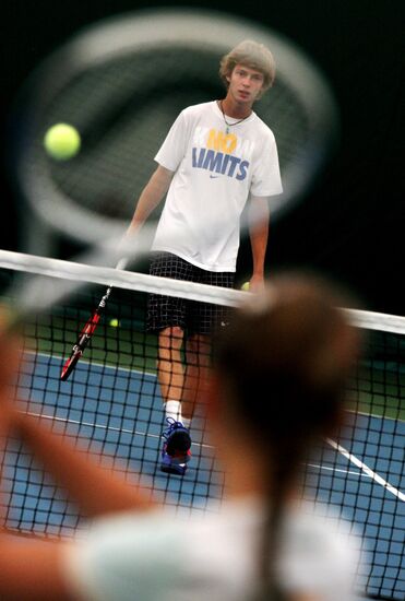 Tennis. Davis Cup. Russia vs Spain. Training sessions