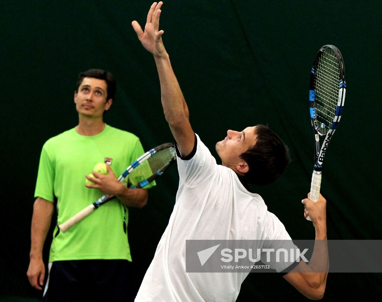 Tennis. Davis Cup. Russia vs Spain. Training sessions