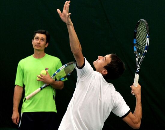 Tennis. Davis Cup. Russia vs Spain. Training sessions