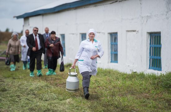 Contest of milkmaids in Omsk Region