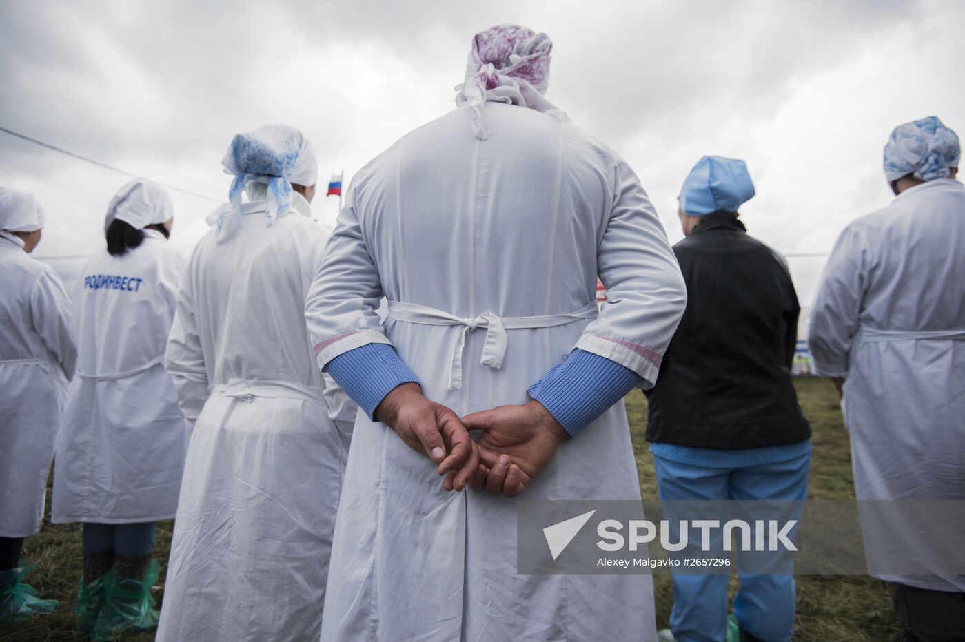 Contest of milkmaids in Omsk Region