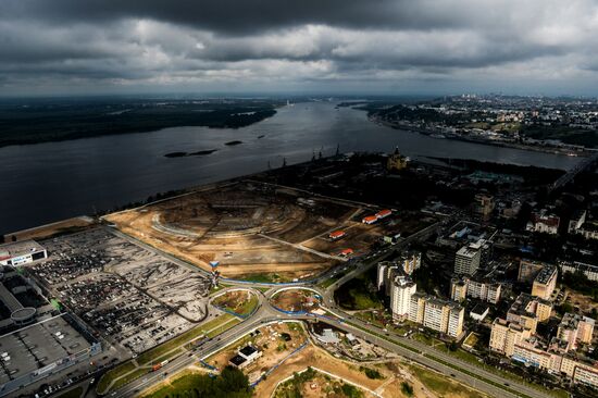 Construction of Nizhny Novgorod Stadium for 2018 FIFA World Cup