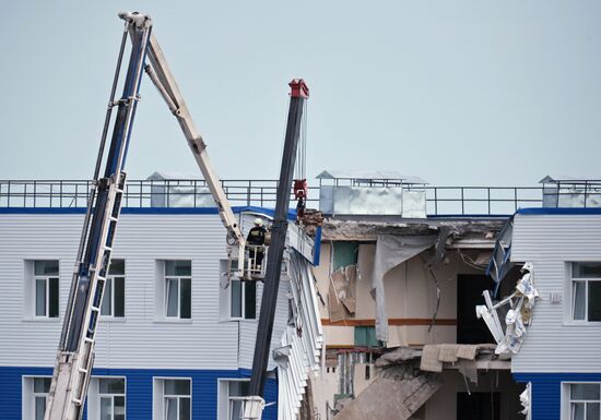 Military barrack collapses in Omsk region