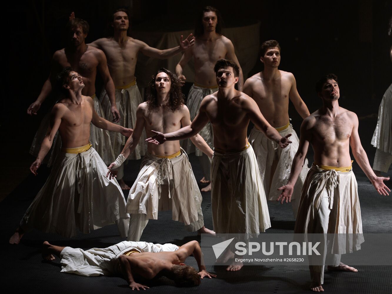 Final rehearsal of the play "Phaedra" at Roman Viktyuk Theater