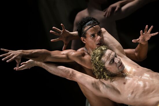 Final rehearsal of the play "Phaedra" at Roman Viktyuk Theater