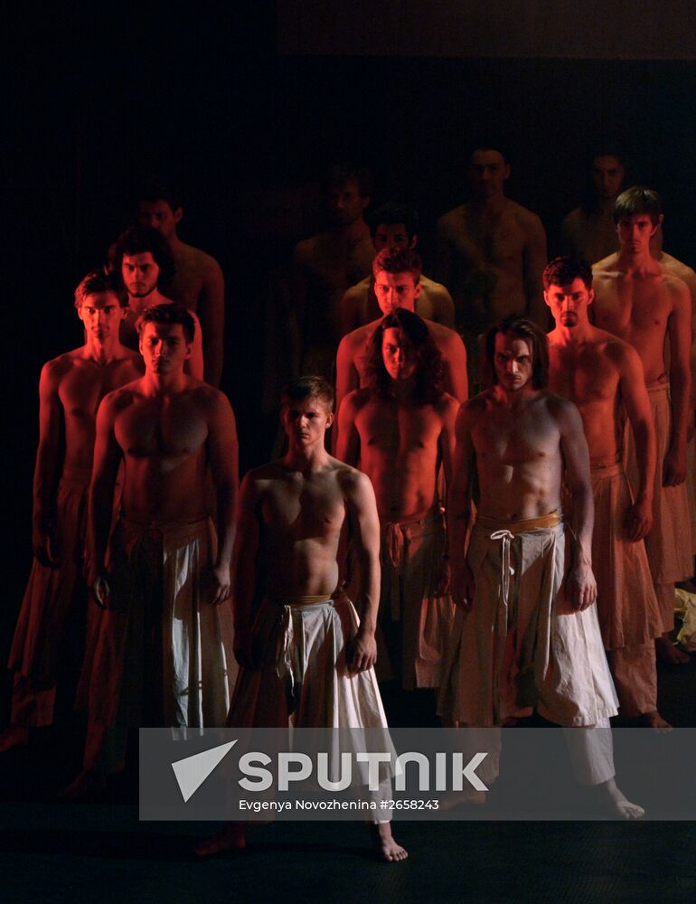Final rehearsal of the play "Phaedra" at Roman Viktyuk Theater