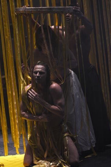Final rehearsal of the play "Phaedra" at Roman Viktyuk Theater