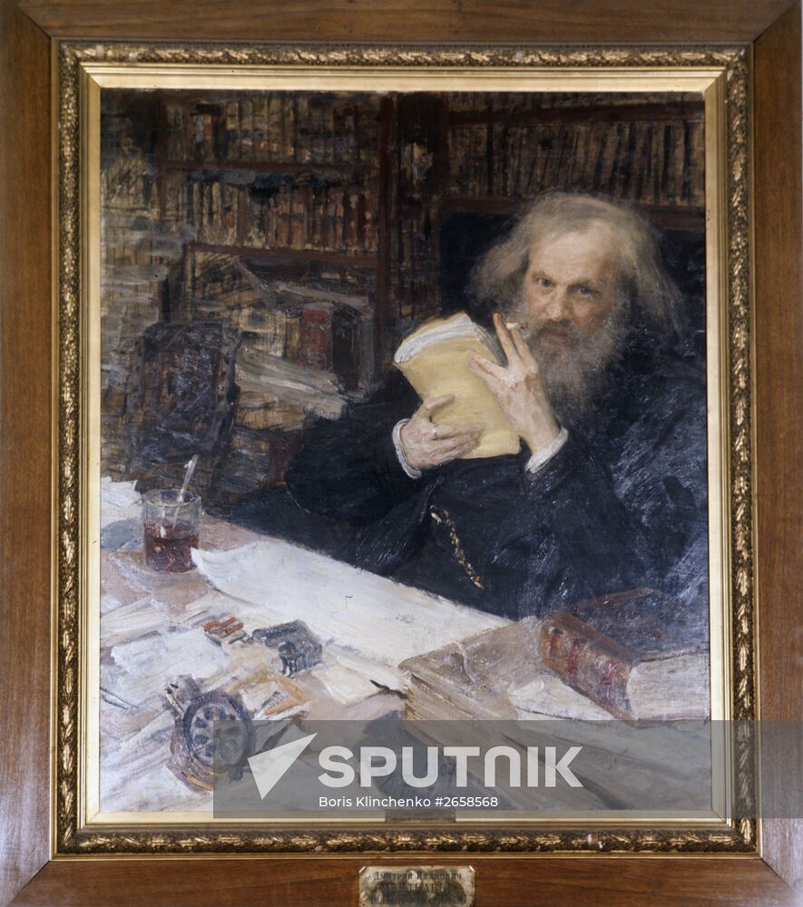 Portrait of Dmitry Mendeleev