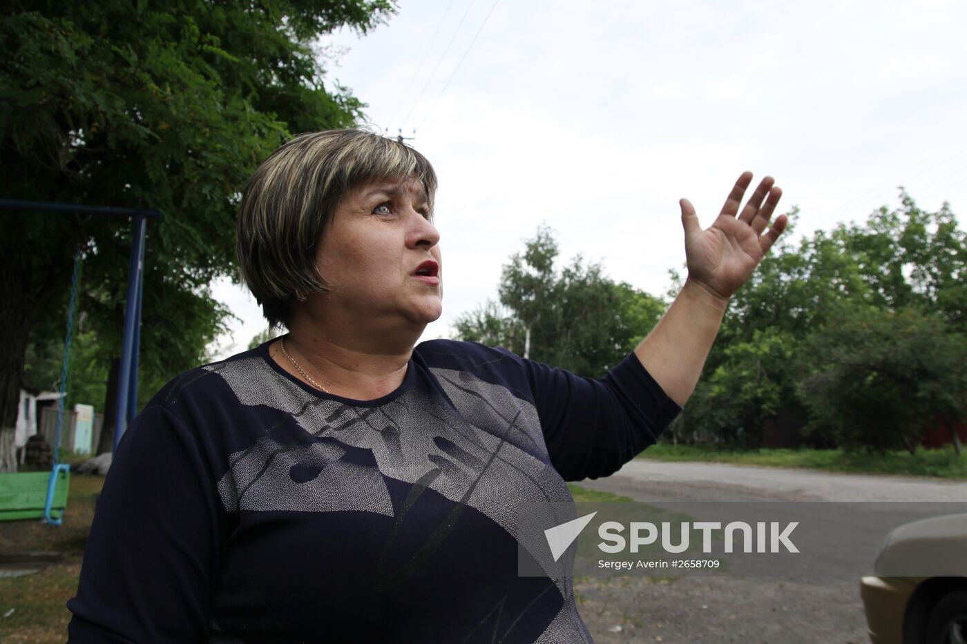 Crash site of Malaysia Airlines Boeing 777