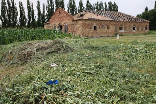 Crash site of Malaysia Airlines Boeing 777