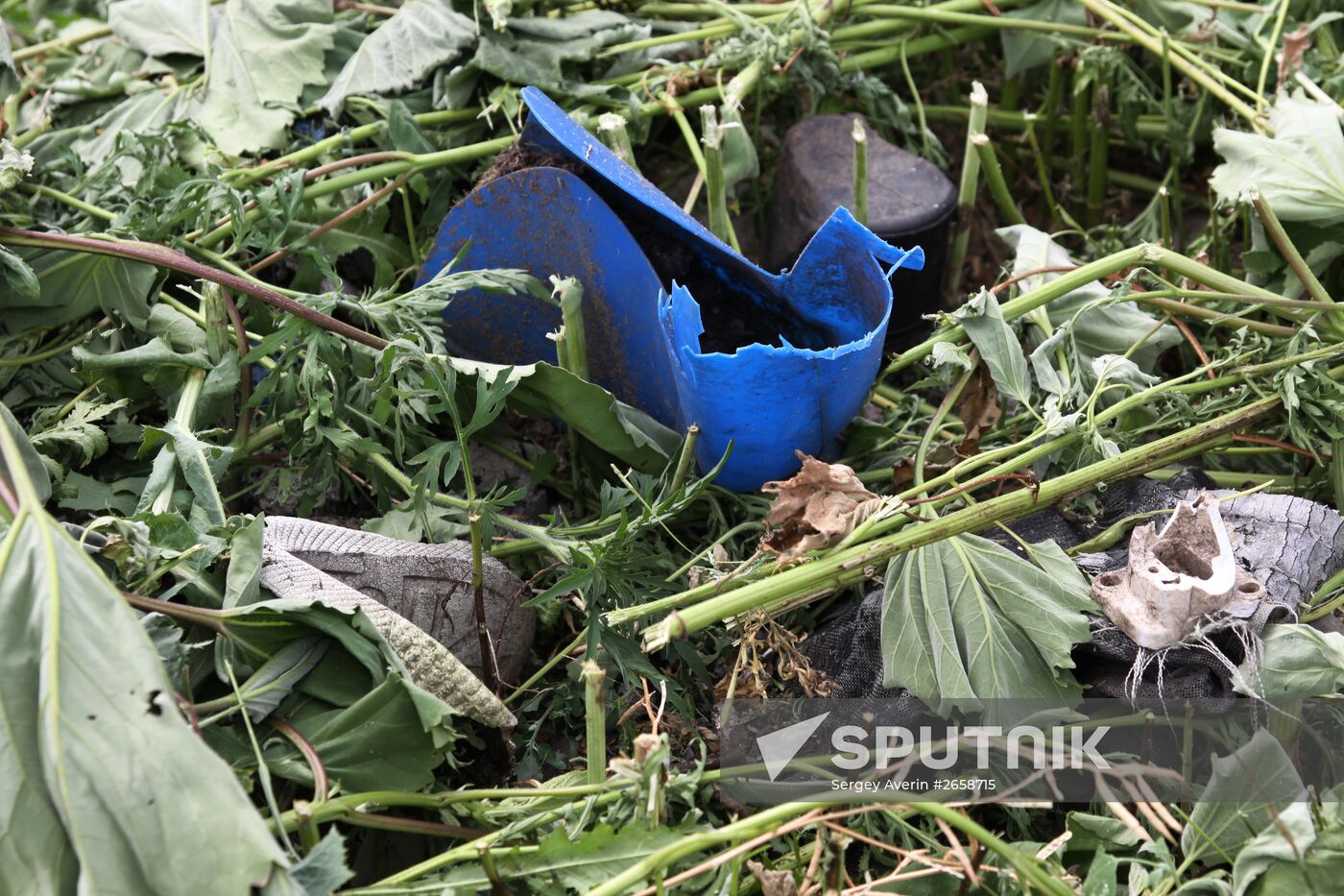 Crash site of Malaysia Airlines Boeing 777