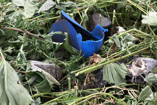 Crash site of Malaysia Airlines Boeing 777
