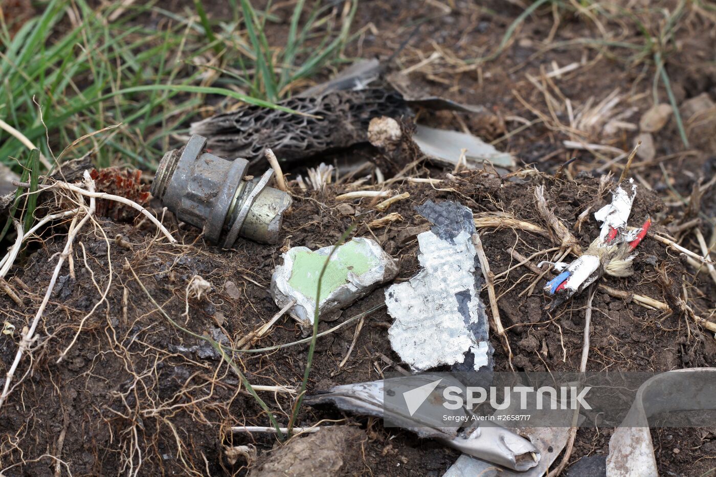 Crash site of Malaysia Airlines Boeing 777